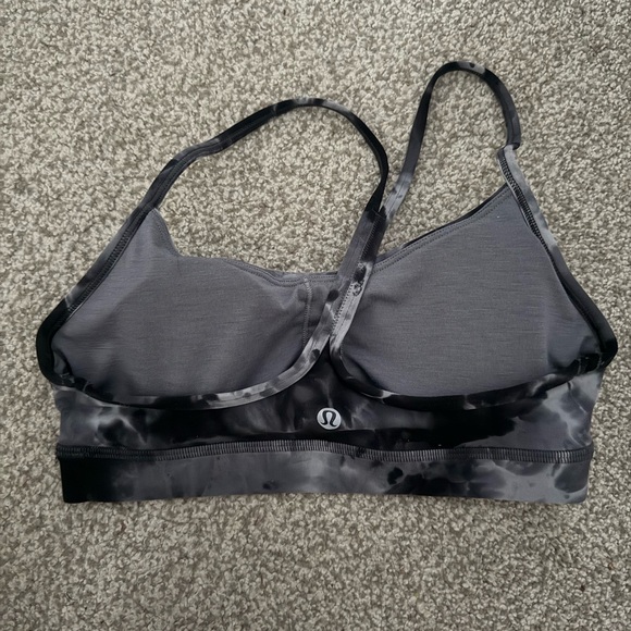 lululemon athletica Black and Gray Tie-Dye Sports Bra - Picture 2 of 3